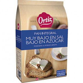 EL MOLINO DE DIA pan tostado integral bajo en sal y azúcar paquete 324 gr